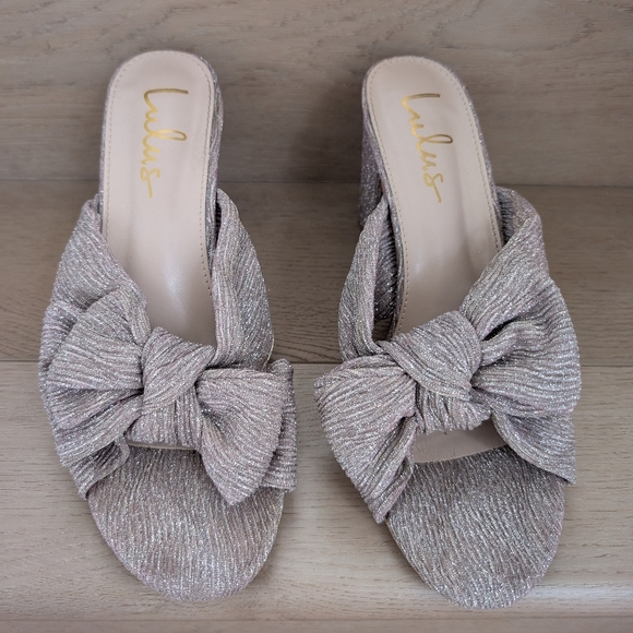 EUC Lulu's Dorothea Knotted High Heel Sandals - Picture 5 of 14